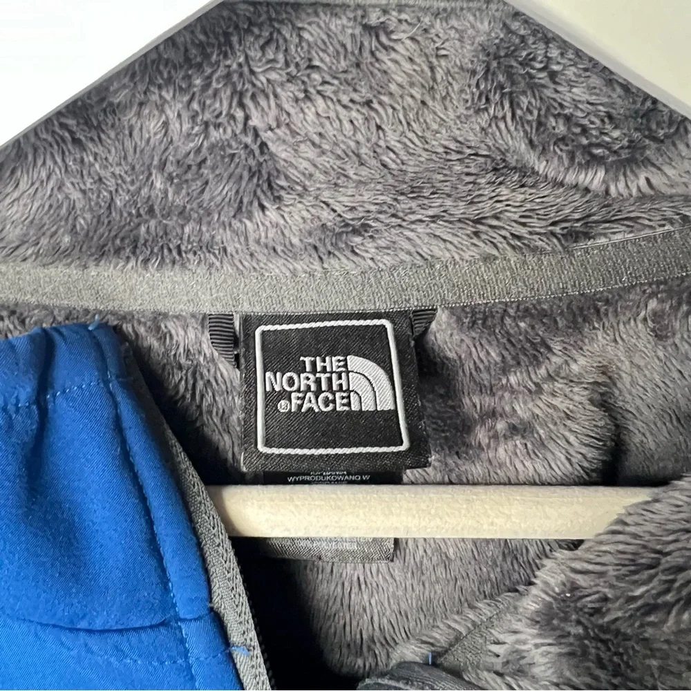 The North Face Apex Chromium Jacket Men’s Size L Blue Grey Fleece Lined outdoor